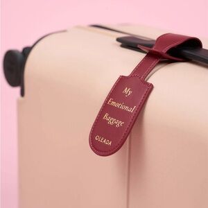 OLEADA leather Atlas Luggage Tag Emotional Support Limited Edition